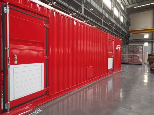 1500 GPM Conjunto de bomba de incendios de caja horizontal dividida 1E1D1J NFPA 20 Sala de bombeo en contenedores