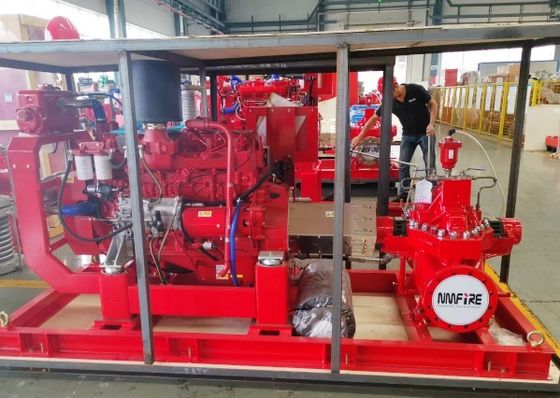 Bomba de casilla dividida de una sola etapa UL & FM aprobada 1000 gpm Flujo nominal con cabeza nominal de 115 m
