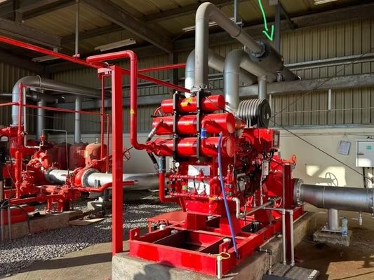 Conjunto de bombas para motores diesel de 3000 GPM Conjunto de bombas de incendios de caja dividida UL Listado y aprobado por FM