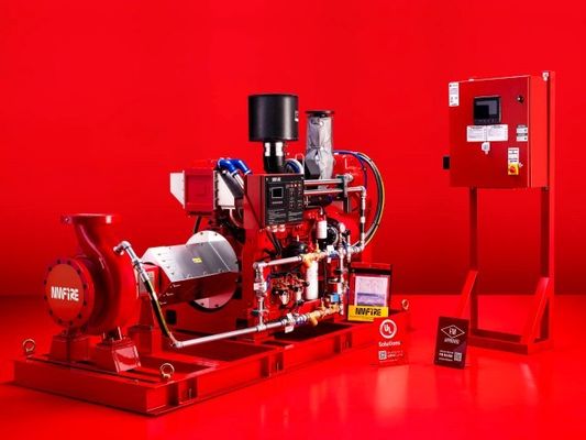 38KW UL motor diesel motor de combustión eléctrica impulsado bombas de agua de fuego bomba de aspiración de extremo