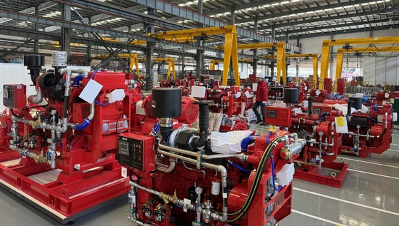 6500 GPM bomba de incendios de caja dividida impulsada por motor diesel para la seguridad contra incendios industriales