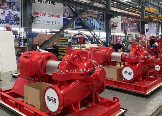 750 GPM @ 155 PSI UL/FM Casilla dividida bomba de incendios motor eléctrico impulsado NFPA20