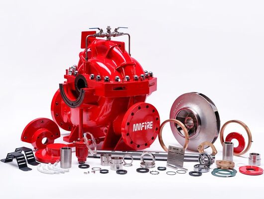 SCF100-80-200 UL/FM bomba de incendio de caja horizontal dividida 300 500 GPM, 300 GPM @ 132 PSI diseñada para sistemas de protección contra incendios NFPA 20