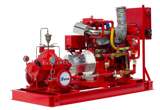 5000GPM 174PSI Motor diesel UL FM Séptimo caso bomba de fuego con controlador Tornatech Motor diesel impulsado bomba de fuego