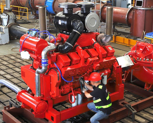 Motor de bomba de fuego diesel Refrigeración por agua con 1900-3000 rpm Velocidad a 305 CV