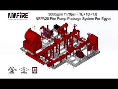 Sistema del paquete de la bomba de lucha contra el fuego de NMFIRE 3000gpm@170psi NFPA 20