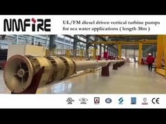 Bomba de fuego de turbina vertical con motor diesel NMFIRE UL/FM para aplicaciones en alta mar