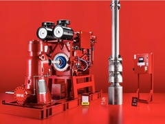 Motor centrífugo con accionamiento vertical, bomba de fuego de turbina, carcasa de hierro fundido